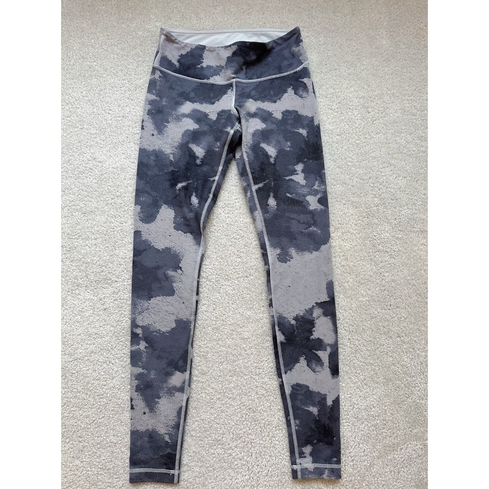 Lululemon Wunder Under Pant Floral Platoon Silver Spoon Size 6